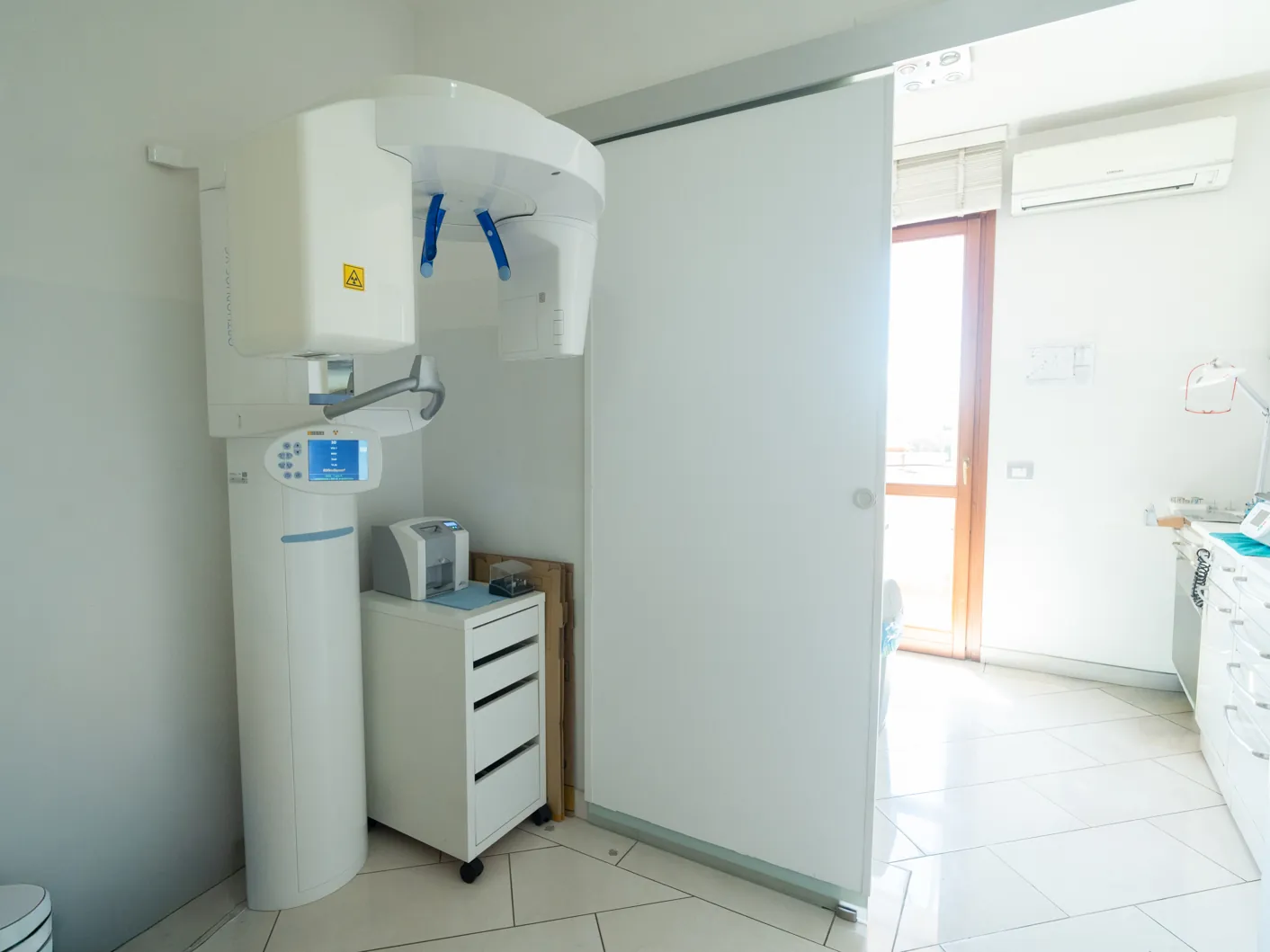 L'apparecchio per la radiologia tridimensionale cone beam presente in studio