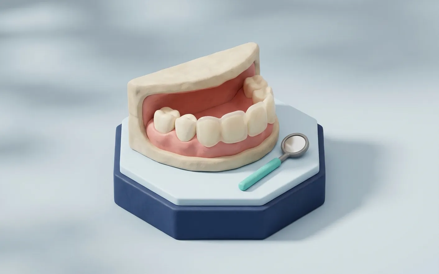 Perché prima dello sbiancamento serve la pulizia dei denti? Foto dello studio di Via Tripoli.